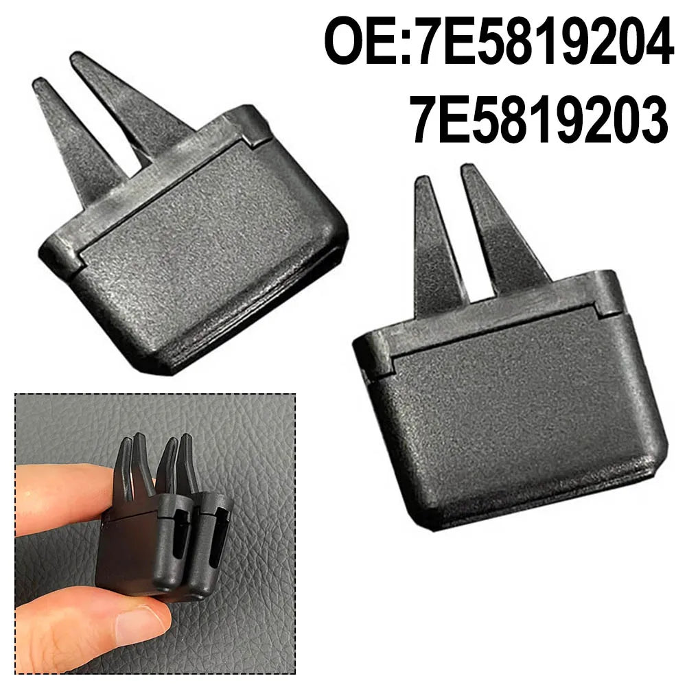 Air Conditioning Grille Sliding Clip 7E5819204 7E5819203 Black ABS Air Vent Adjustment Clip Direct Replacement Repair Spare Part