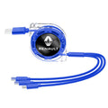 3-in-1 USB Fast Charging Cable 3A for Renault | Retractable Data Cable with 5 Gear additional angle