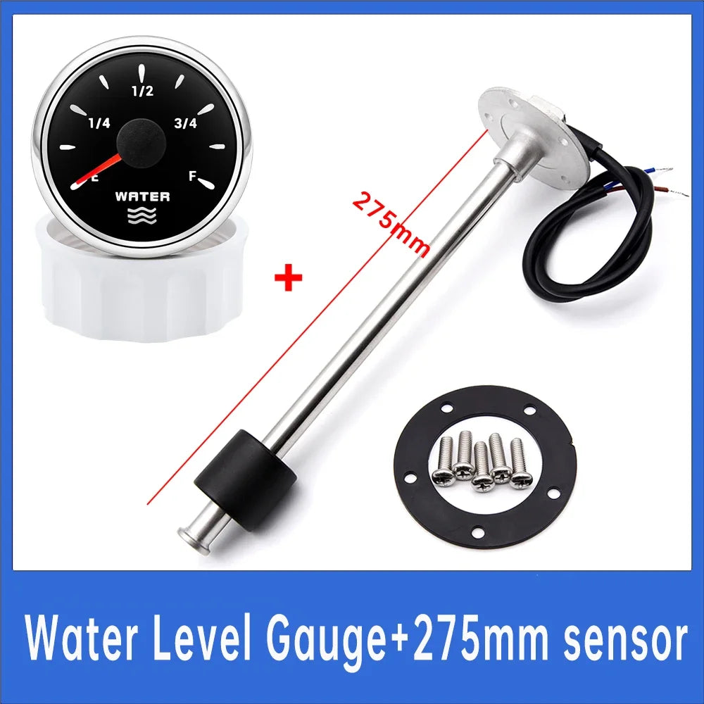 100mm-500mm Car Water Level Gauge Sensor with 7-Color Digital Pointer Indicator | 0-19 close-up view