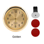 Luminous Car Clock Air Outlet Mini Quartz Clock with Clip | Auto Ornament Waterproof A close-up view