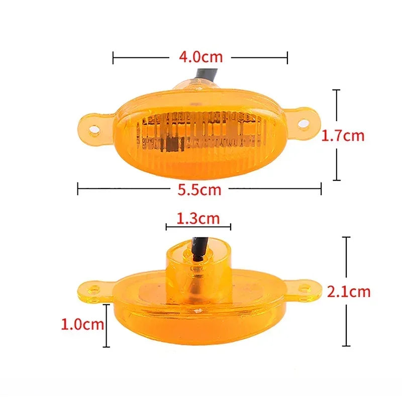 Universal LED Car Front Grille Lights | Eagle Eye Lamp with Harness for Pickup, Off additional angle