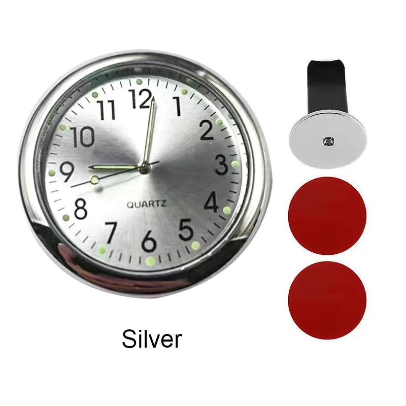 Luminous Car Clock Air Outlet Mini Quartz Clock with Clip | Auto Ornament Waterproof lifestyle view
