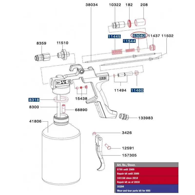 Car Cavity Rust Protection Undercoating Gun | Anti-Rust Liquid Spray Gun for SATA H additional angle