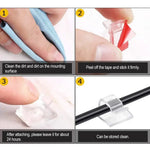 Car Cable Clamp Accessories Guiding Line Self-adhesive Line Management Clips Wiring additional angle