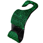 Rhinestone Car Seat Back Hook Bling Diamond Hanger Auto Back Universal Headrest Mount St detail view