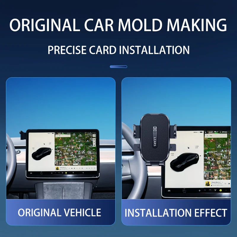 Car Phone Holder Mount For Tesla Model 3/Y/X/S Highland Juniper Screen Display Fix Base Stand Auto Interior Accessory  Dashboard