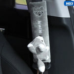 Cute Animal Car Seat Belt Pads Universal Car Seat Shoulder Strap Pad Cushion Cover Car B detail view