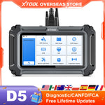 XTOOL D5 Car Diagnostic Tool 5 System Auto OBD2 Scanner OIL TCM DPF ABS EPB Reset Injector Code FCA/DOIP Lifetime Free Update