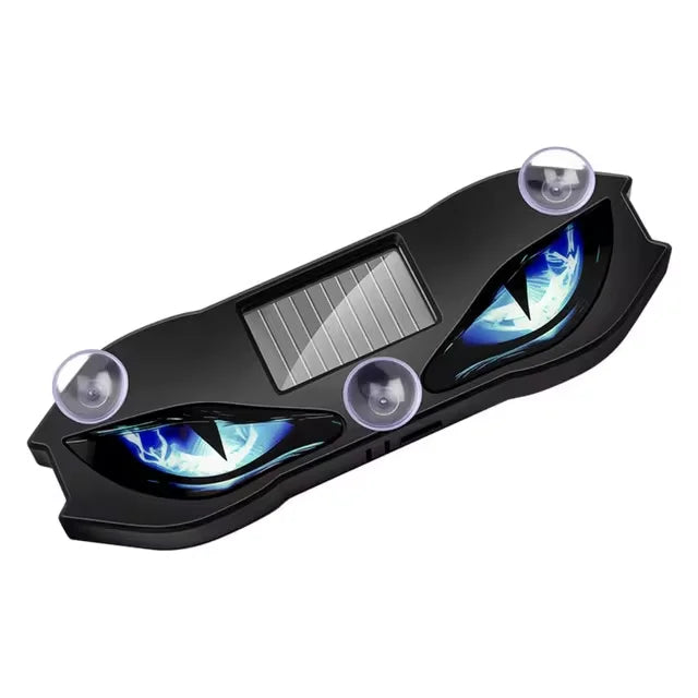 KEVANLY Solar Power Car Demon Eye Light Cool Flashing Warning Light Dynamic Safety Veh close-up view