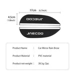 For JAECOO PVC Car Rearview Mirror Eyebrow Rain Visor Sun Shade Rainproof Cover J7 J8 PHEV Omoda C9