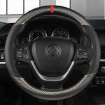 Universal D Shape Car Steering Wheel Cover Breathable Anti Slip Car Decoration Suitable 37-38cm Steering Wheel Cover Accessories