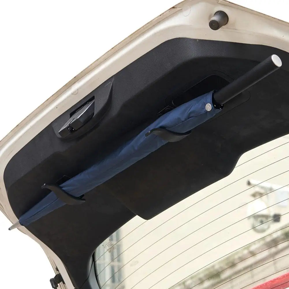 2PCS Car Seat Back Hook Multi-purpose Trunk Umbrella Holder Car Umbrella Fixing Bracke close-up view