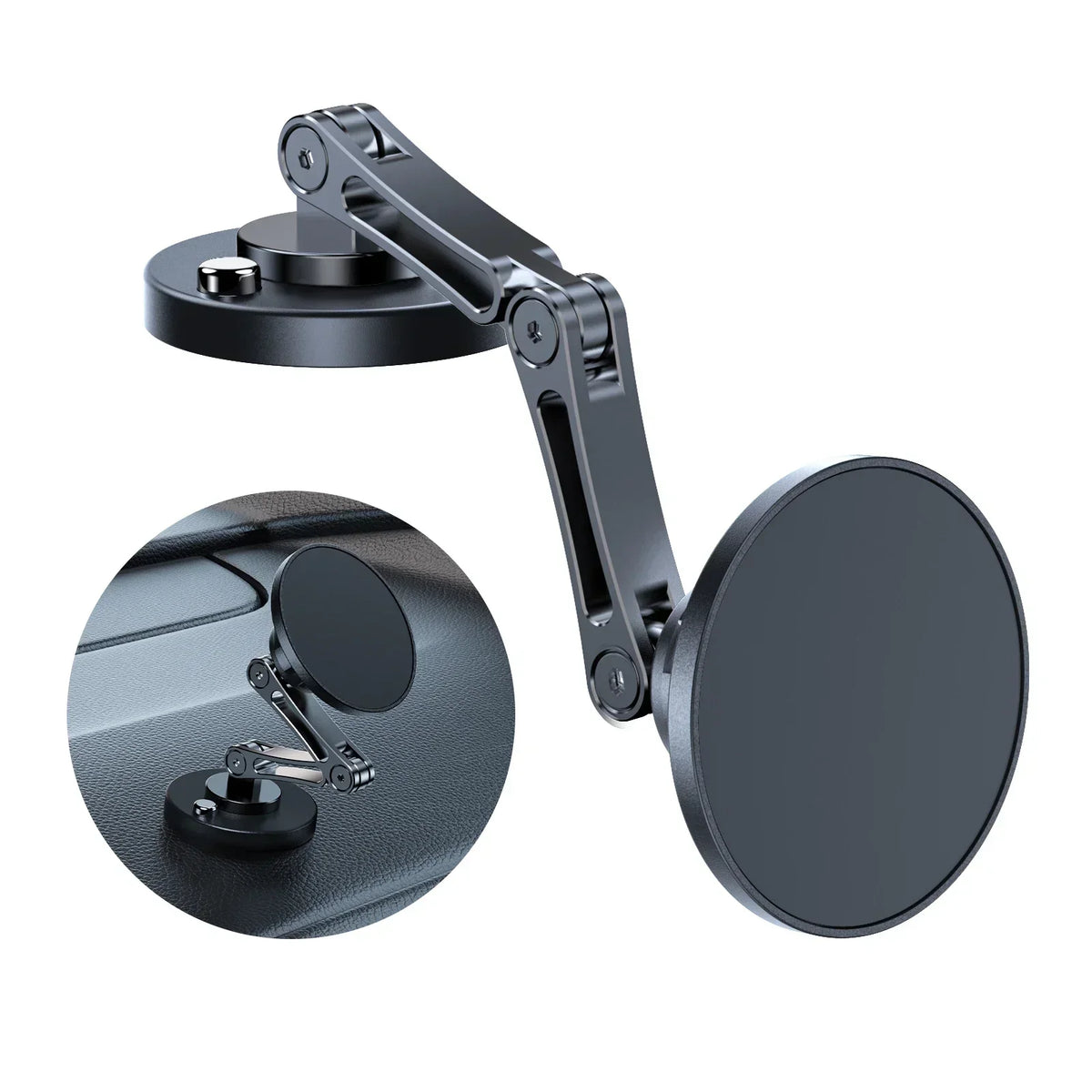 15W Magnetic Car Phone Holder Mount Wireless Charger Rotation Magnetic Car Phone Stan alternate view