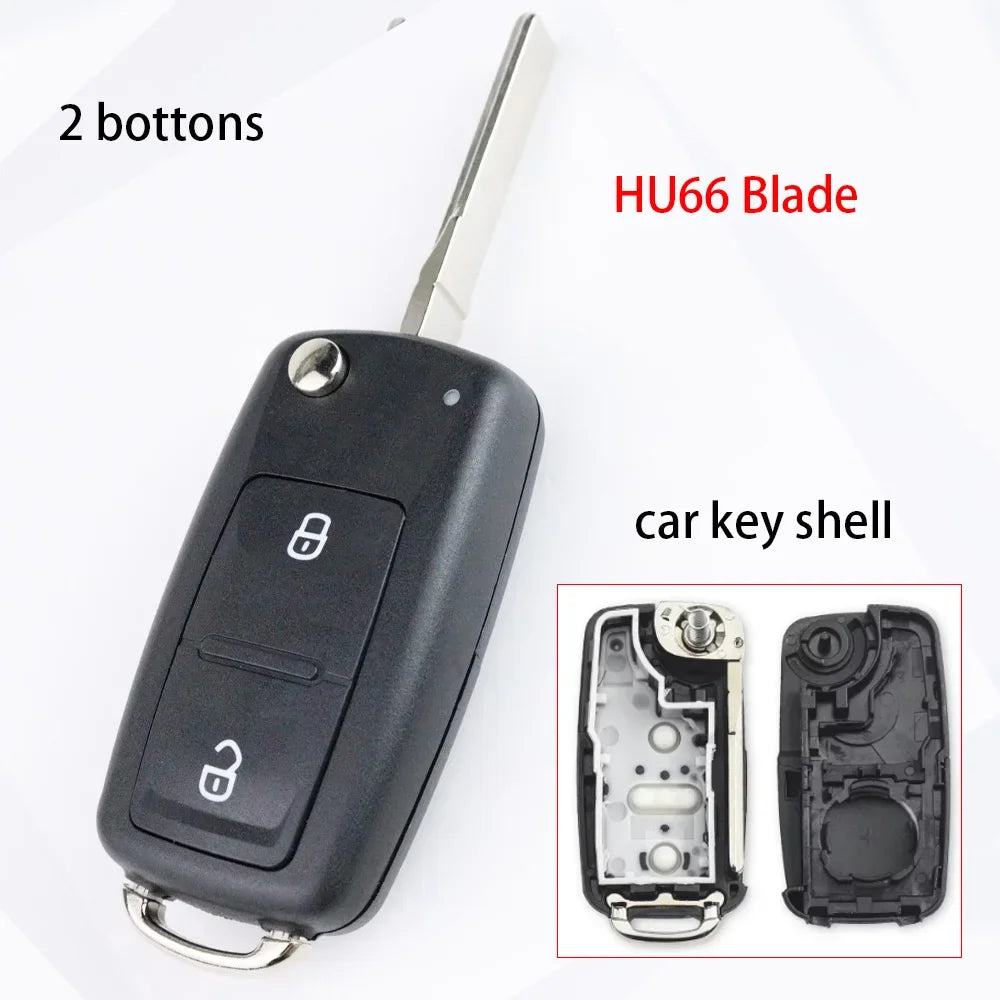 Car Key Fob Case Shell Housing for Vw B5 for Volkswagen Beetle/Caddy/Passat/Golf/Jett alternate view