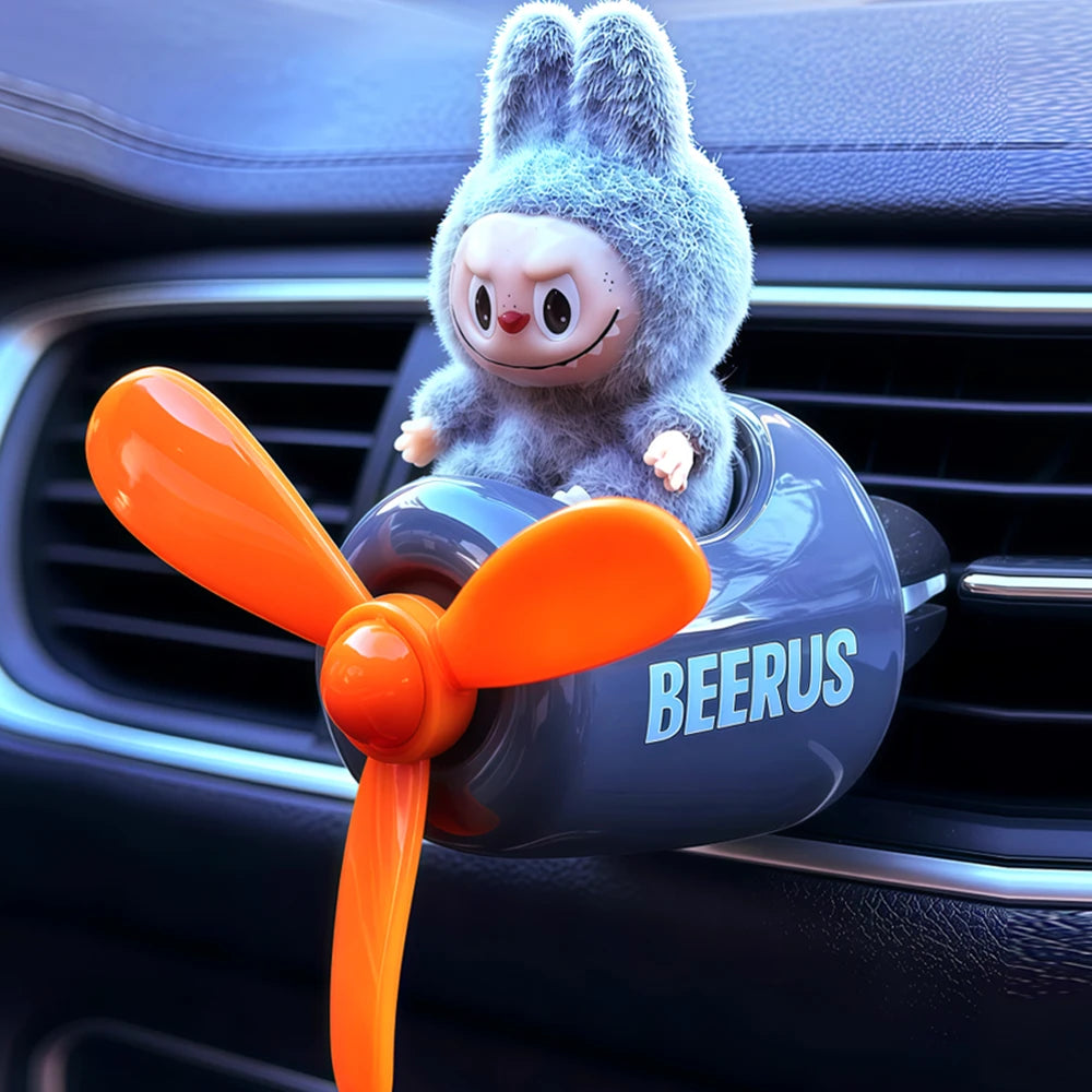 Pilot Bear Car Air Freshener | Vent Clip Aroma Diffuser detail view