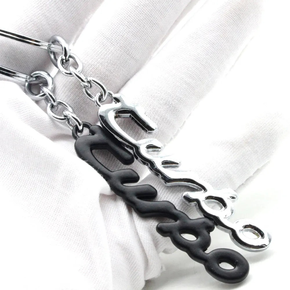 TURBO Keychain Car Key Ring Metal Keychain additional angle