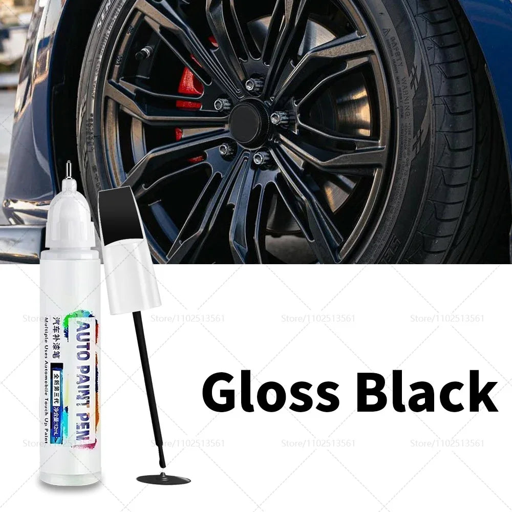Gloss Black Rim Touch Up Paint Wheel Repair Kit | Quick Wheel Scratch Repair for Car alternate view