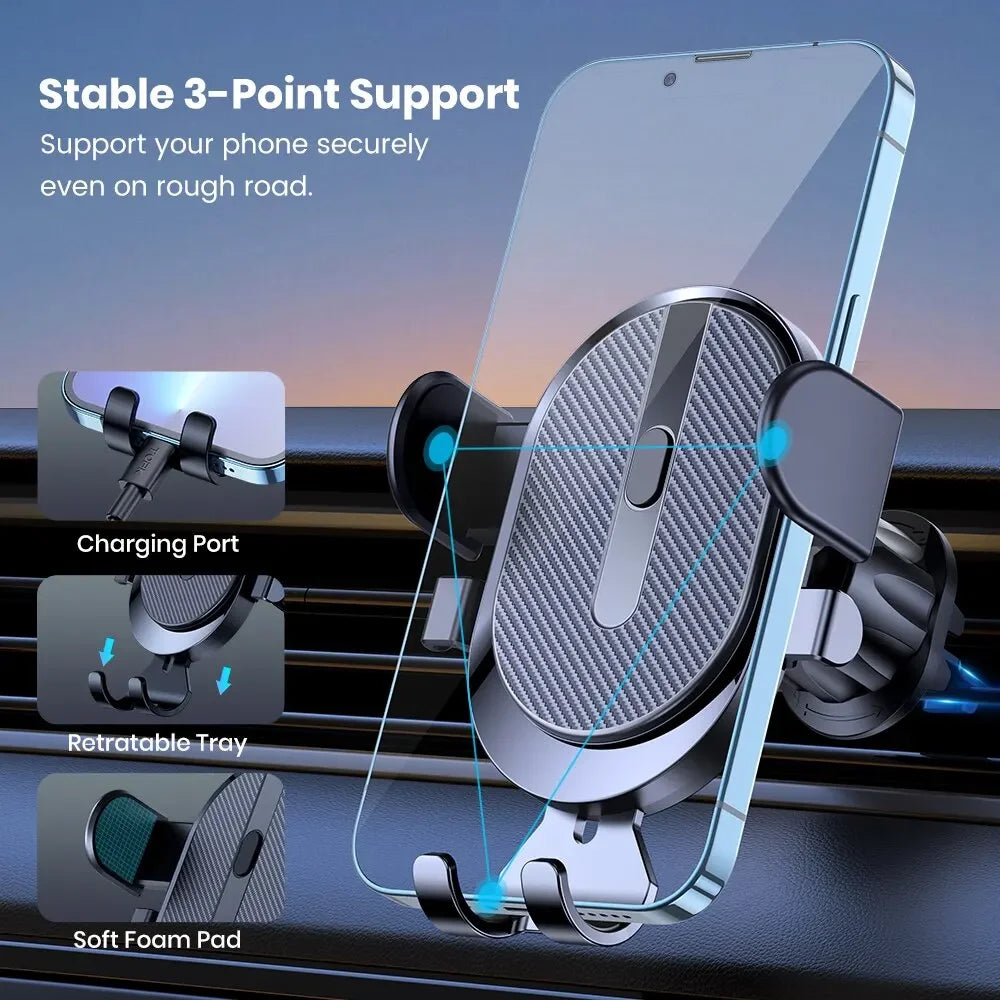 Car Air Vent Phone Holder Gravity Auto Clip Mount
