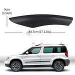 Skoda Yeti Roof Rack Cover Set 2009-2018 | Black Plastic Rail End Caps detail view