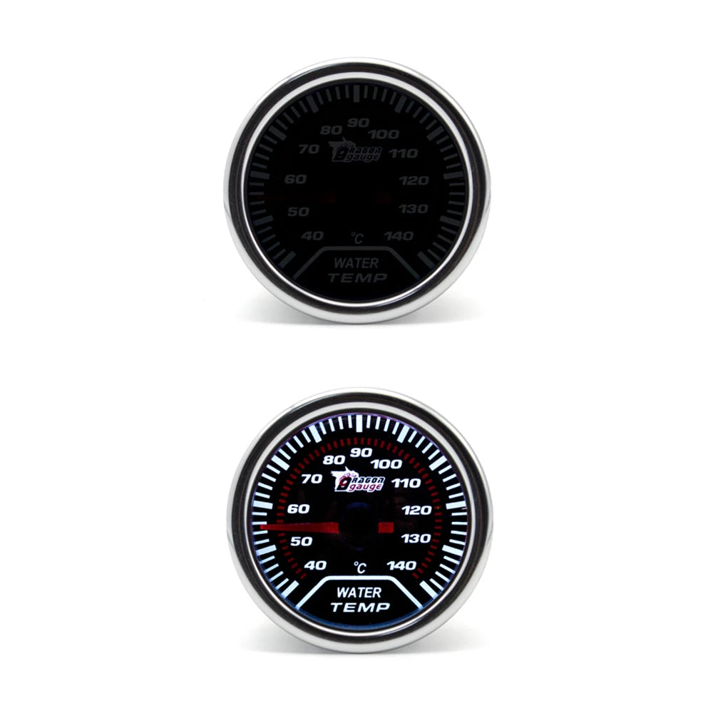 52mm 12V Car Gauge Set | Turbo Boost Oil Temp Water Temp Tachometer alternate view