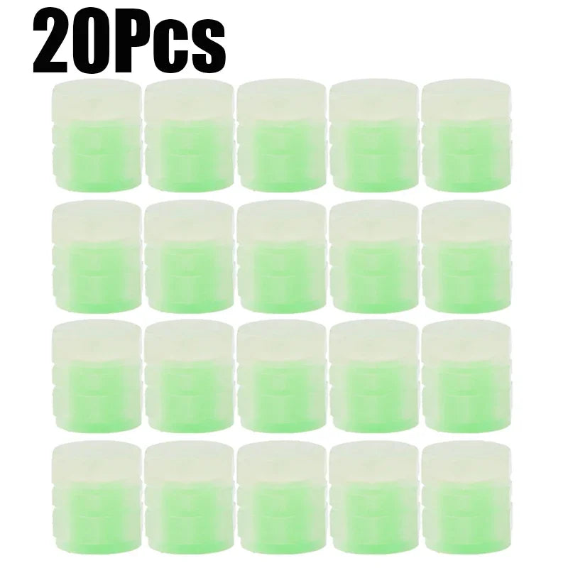 Luminous Valve Caps Fluorescent Night Car Tire Valve Caps Motorcycle Bike Glowing Dec alternate view