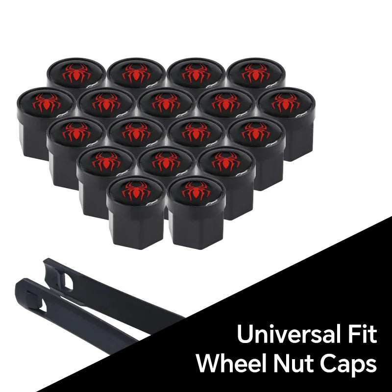 20Pcs Universal Black Car Wheel Hub Nut Protective Caps | ABS Rust Proof Waterproof T alternate view