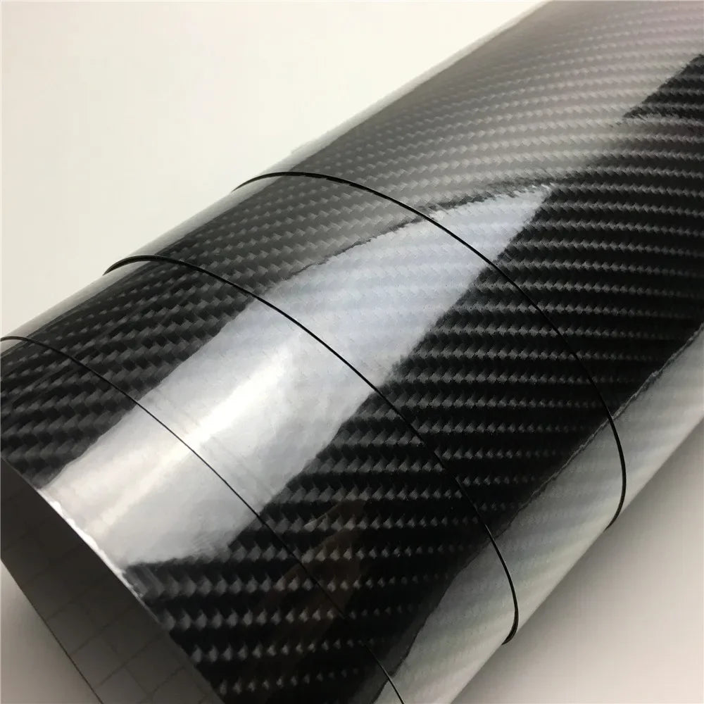 Ultra Gloss 6D Carbon Fiber Vinyl Film Car Sticker Air Bubble Free For Car Wraps Computer Skin Phone
