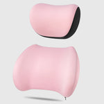 Car Headrest & Lumbar Support Cushion Kit, Ergonomic Driving Fatigue Relief Seat Memory Foam Neck Back Rest Pillows