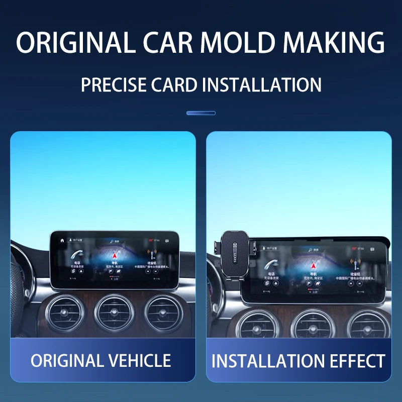 Suitable for Mercedes-Benz Cla/Gla/Glc/A/B/C/V Class, Dedicated Car Phone Holder, Center Console Navigation Bracket, Car Interior Accessories