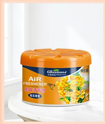 70g Solid Air Freshener | Indoor Toilet Deodorizer and Car Fragrance Box close-up view