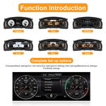 Digital Instrument Cluster Display for Jeep Wrangler JK 2011-2017 | 12.3 Inch HD Speed close-up view