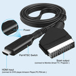 HDMI to SCART Adapter | Video Audio Upscale Converter for HD TV and DVD Box detail view