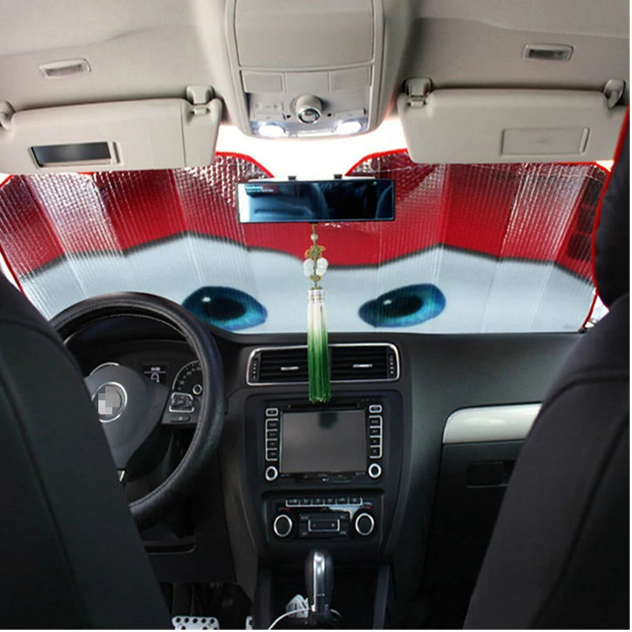Car Solar Protection Windshield Sunshade | 6 Colors Auto Sun Visor for Car Window lifestyle view