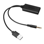High Quality Universal Car 5V bluetooth Module Adapter Stereo Cable AUX-IN 3.5MM Jack close-up view