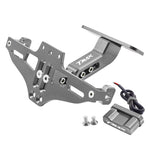 Yamaha T-MAX 500/530/560 License Plate Holder | Number Plate Frame & Turn Signal Brack close-up view