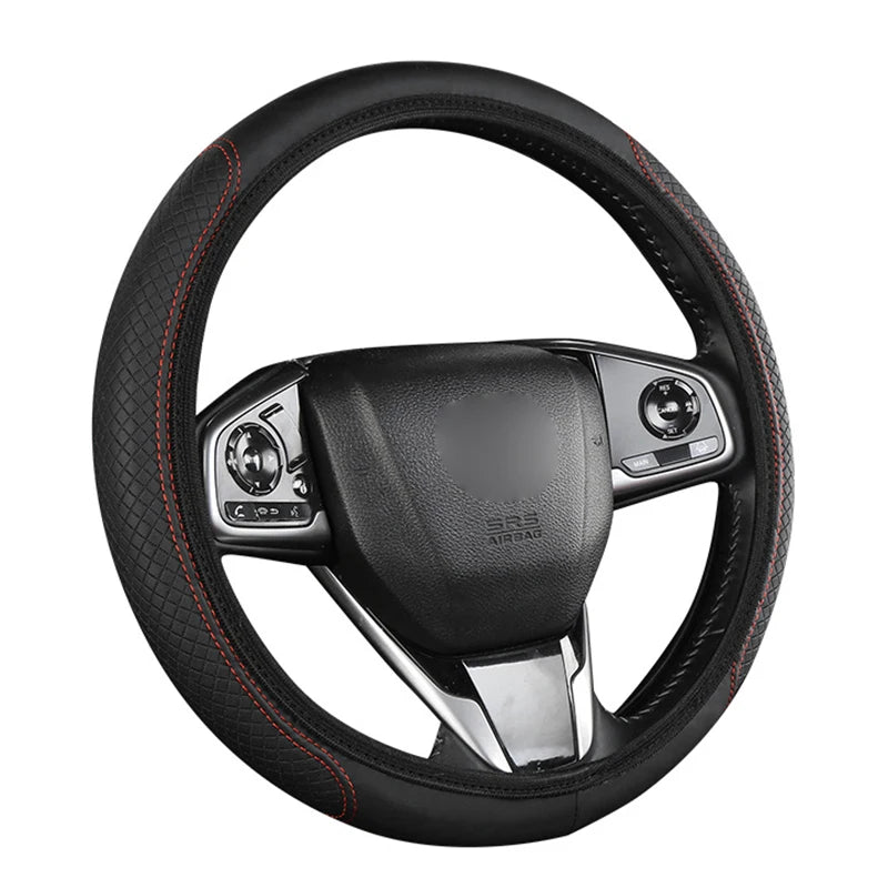 Universal Car Steering Wheel Cover Microfiber Leather Protection Cover Anti Slip Brea lifestyle view