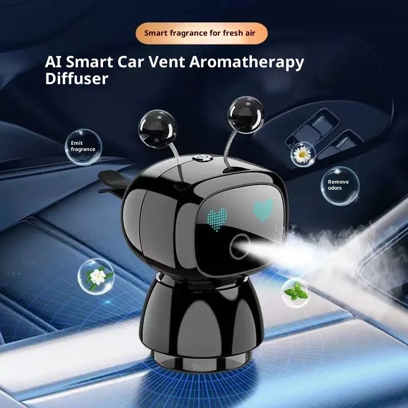 Creative Car Smart Aromatherapy Diffuser | Robot-shaped Air Freshener with Long-lasti alternate view