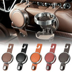 Car Headrest Hook with Foldable Cup Holder