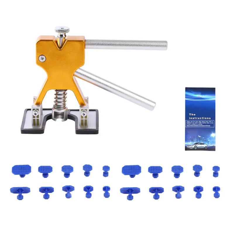 Car Body Sheet Metal Paintless Dent Plastic Puller Kit Auto Hail Pit Removal Repair additional angle