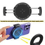 Magnetic Phone Clamp for Magnet Car Phone Holder Universal Mounts Cycling Cellphone Clip Quick Lock