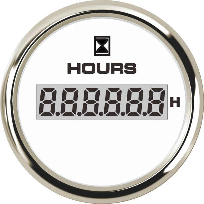 52mm Digital LCD Hourmeter | 8-Color Backlight Engine Gauge 9-32V for Marine alternate view