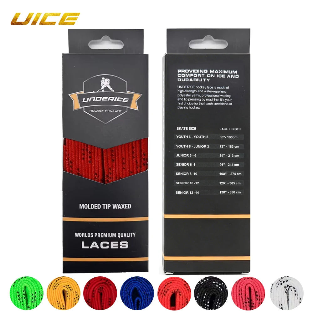 UICE Ice Hockey Skate Laces 9 Colors Hockey Skate Shoe Lacer Dual Layer Braid 84-120i alternate view