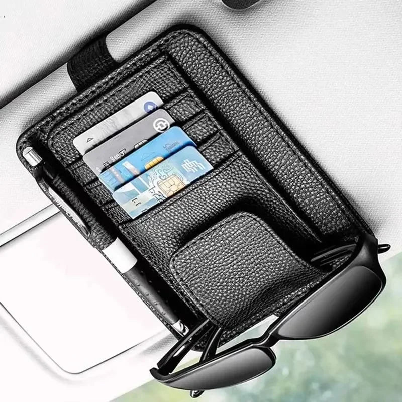 Car sun visor storage bag car glasses clip car interior supplies 12.5*15CM car business card holder