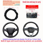 Leather Steering Wheel Cover for 14.5-15 Inch Wheels detail view