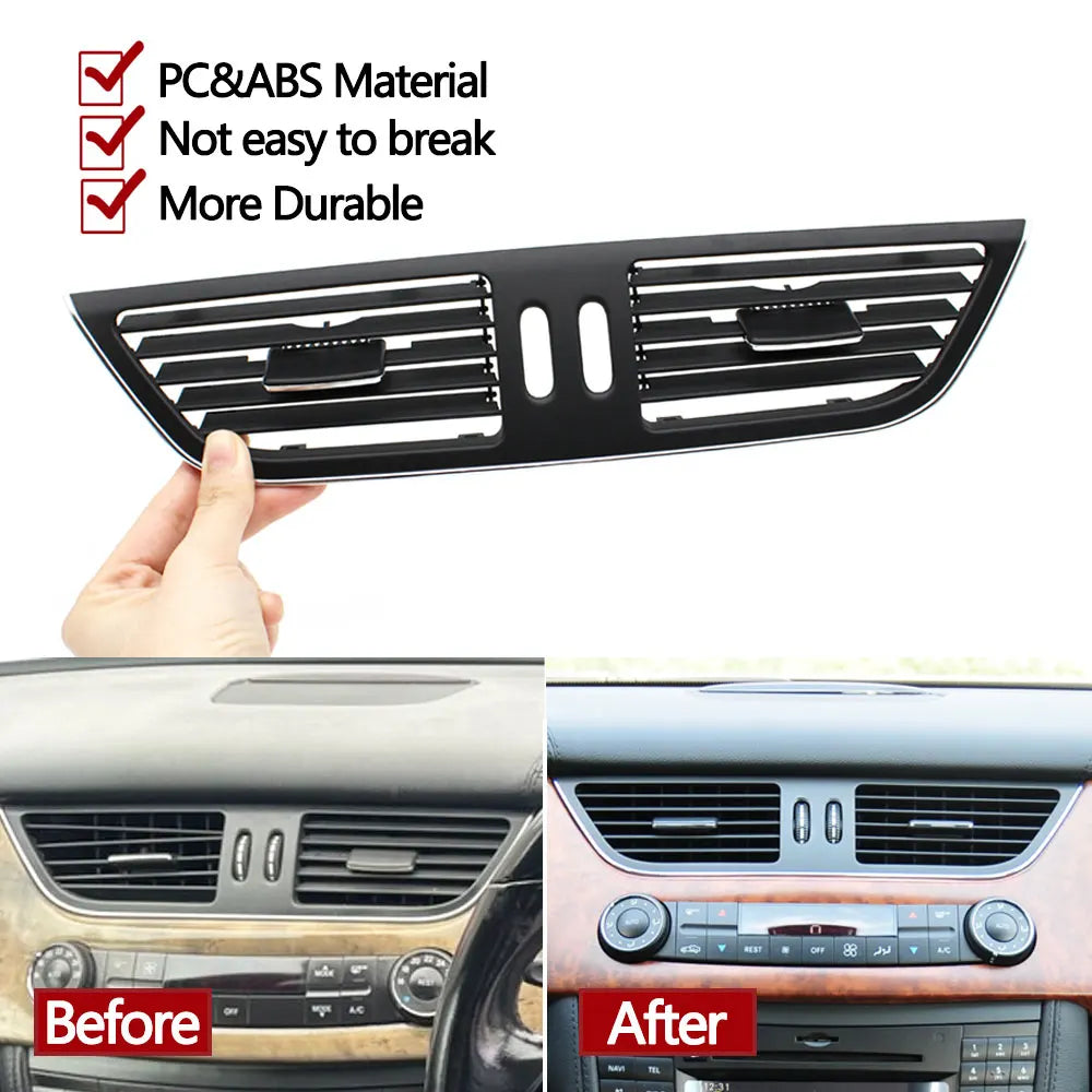 Car Front Dash Air Conditioner AC Vent Grille Outlet Cover Panel For Mercedes Benz CLS W219 CLS55 CLS63 CLS350 CLS500 2007-2009