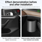 Car Door Cup Holder for Tesla Model 3 Y | 4-Piece Door Storage Rack Set detail view