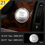 Car Styling For BMW X5 X6 E70 E71 Console Gearshift Frame Decorative Trim Strips Stai alternate view