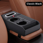 Multifunctional Car Armrest Pad Storage Box Center Console Organizer with Cup Holder T close-up view