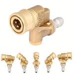 High Pressure Car Wash Gun | 5-Speed Adjustable Brass Adapter with 7 Color Nozzles alternate view