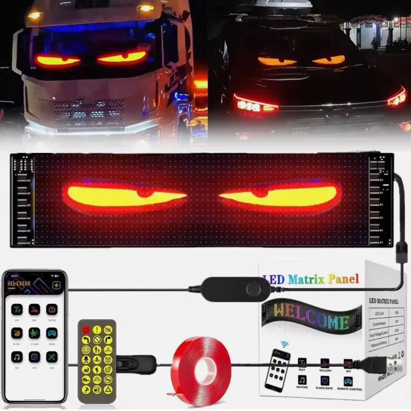 Programmable LED Truck Car Light Board | Bluetooth App Controlled Dynamic Display detail view